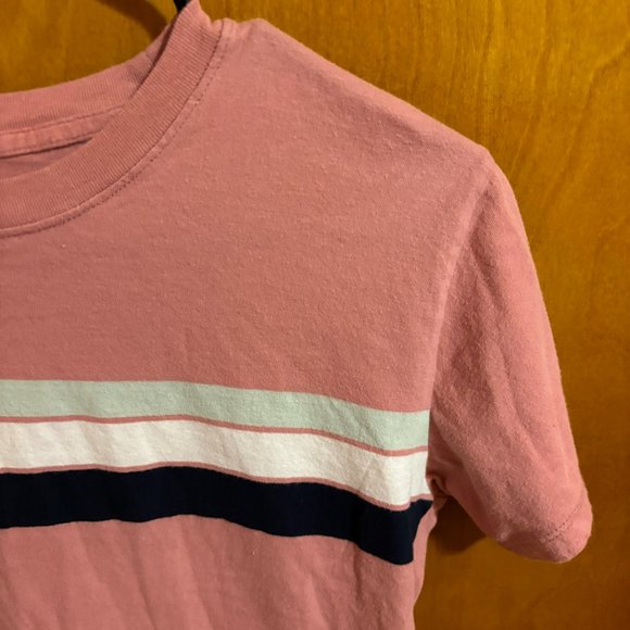 Hollister Pink Modern Stripe T-shirt XS - Picture 4 of 12